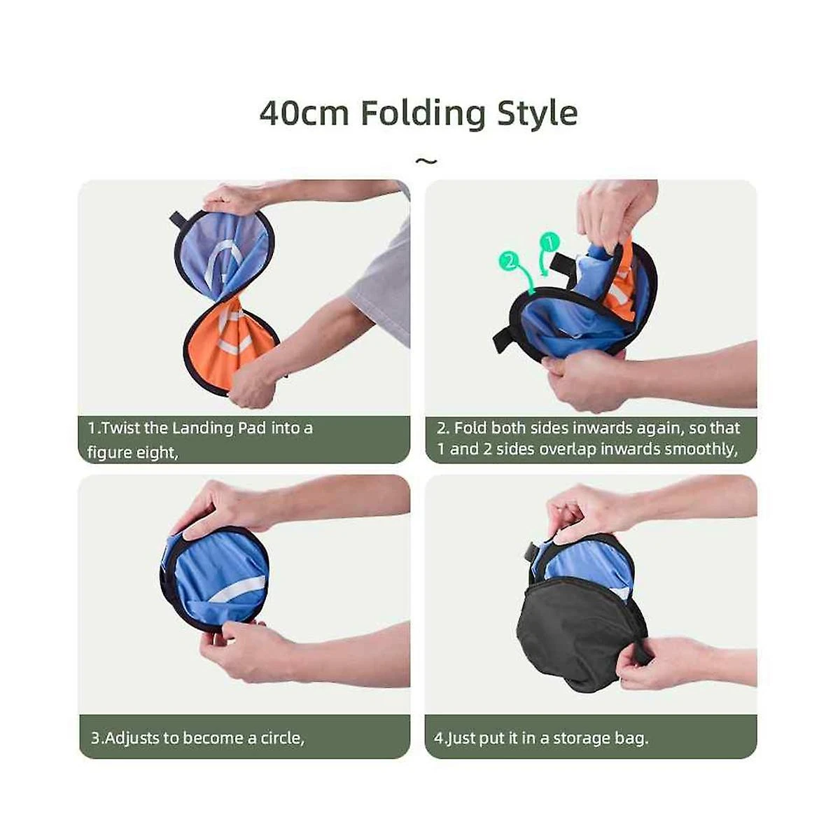 Foldable Landing Pads 40cm For Mini 3,mini 3 Pro,mini 2 Se,mini Se,mini 2 Quadcopters Landing Pad U 4 Foldable Landing Pads 40cm For Mini 3,mini 3 Pro,mini 2 Se,mini Se,mini 2 Quadcopters Landing Pad U - Image 4