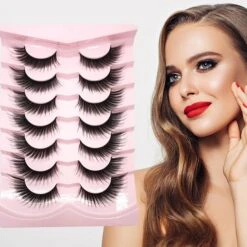 Fluffy Wispy Fox's Eye Lashes 3d Curl Volume Strip Thick And Curly Lashes For Diy Makeup At Home