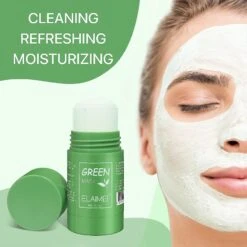 Deeply Clean Solid Green Mask With Green Tea And Natural Ingredients For Girls Women Daily Skin Cleaning -Cosmetics Promotion Store 1019996923 max