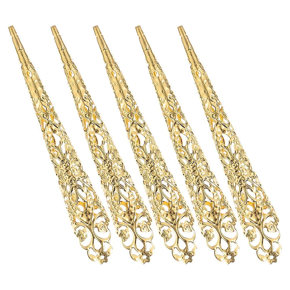 5pcs Finger Nail Tip Claw Rings Halloween Cosplay Fake Finger Covers Party Supply 2 5pcs Finger Nail Tip Claw Rings Halloween Cosplay Fake Finger Covers Party Supply - Image 2