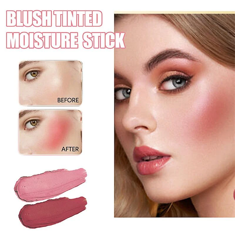 Unique Design Rotating Blush Cream Stick Blush Long Lasting Easy Apply Color Red 4 Unique Design Rotating Blush Cream Stick Blush Long Lasting Easy Apply Color Red - Image 4