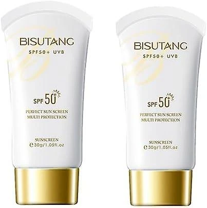 2pcs Facial Body Isolation Sunscreen Cream, Spf50+ Brightening Moisturizing Whole Body Refreshing Sunscreen Lotion 2 2pcs Facial Body Isolation Sunscreen Cream, Spf50+ Brightening Moisturizing Whole Body Refreshing Sunscreen Lotion - Image 2