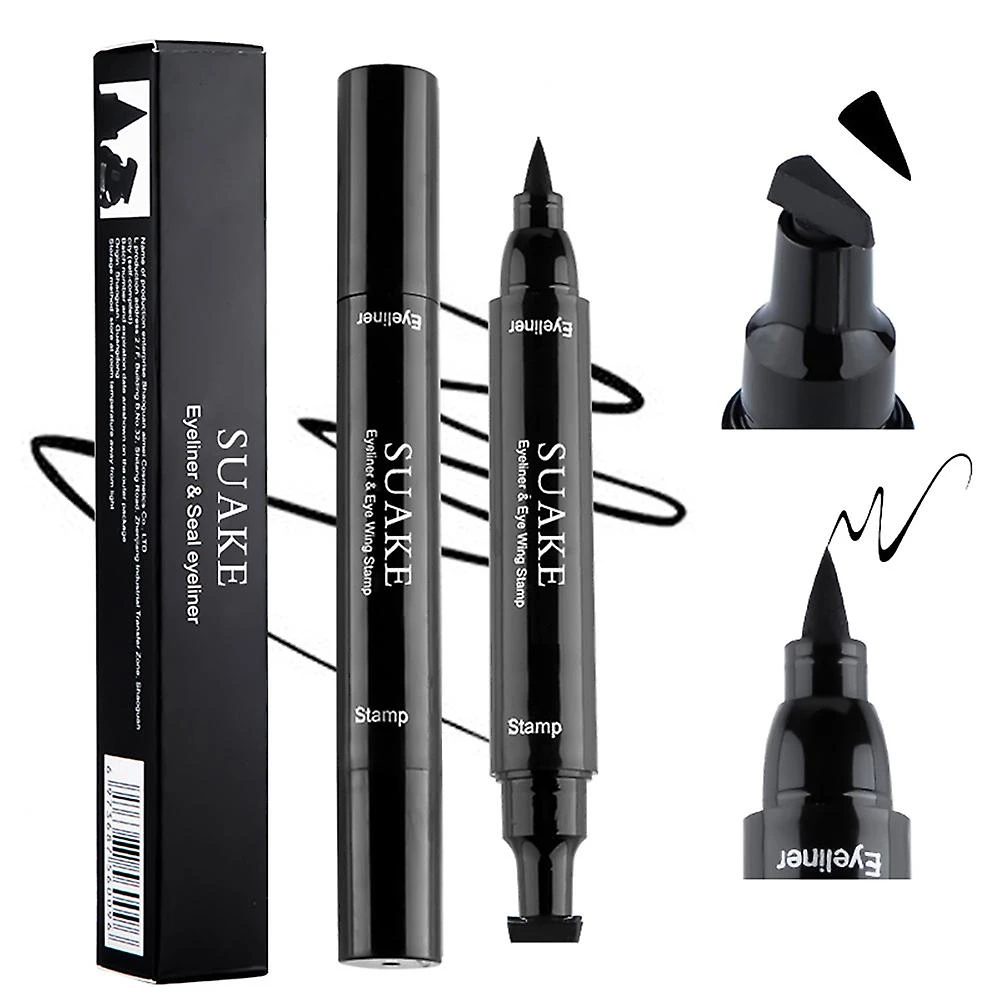 2pcs Black Winged Eyeliner Stamp Eye Liner Pencil Liquid Pen,vamp,cat Eye 1 2pcs Black Winged Eyeliner Stamp Eye Liner Pencil Liquid Pen,vamp,cat Eye