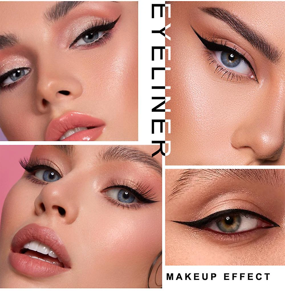 2pcs Black Winged Eyeliner Stamp Eye Liner Pencil Liquid Pen,vamp,cat Eye 4 2pcs Black Winged Eyeliner Stamp Eye Liner Pencil Liquid Pen,vamp,cat Eye - Image 4