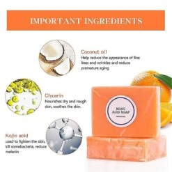 Kojic Acid Soap Skin Brightening Soap Lightening Skin Cleanser Bar Soap For Face Body 140g -Cosmetics Promotion Store 1121001338 max