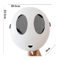 White Shy Guy Mask Girl Halloween Mask Full Face Mask Costume Cosplay Prop Accessories -Cosmetics Promotion Store 1130440278 max