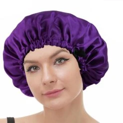 Double-layer Satin Night Cap With Adjustable Buckle Sleep Cap Ideal For Sensitive Scalps -Cosmetics Promotion Store 1133594043 max