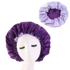 Double-layer Satin Night Cap With Adjustable Buckle Sleep Cap Ideal For Sensitive Scalps -Cosmetics Promotion Store 1133595061 max