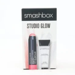 Smashbox Studio Glow Set Photo Finish Primer Bev Hills Blush Lip Cheek New With Box