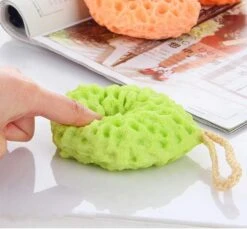 Sponges Set Of 3 Body Bath Sponges - Soft Natural Fiber - Honeycomb Texture - Exfoliating - Body Cle -Cosmetics Promotion Store 1184650047 max