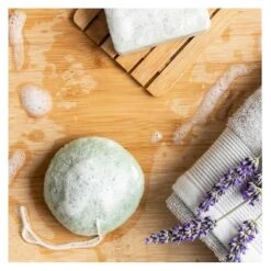 Duo Of Konjac Sponges With Green Clay And Green Tea And Konjac With Coal Bincho -Cosmetics Promotion Store 1188315897 max