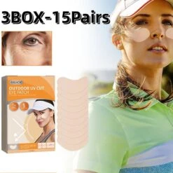 15pairs Uv Stickers For Sunscreen Outdoor Cut Eye Patch For Skin Soothing Facial Golf Patch Reduce Freckles Moisturizing Sun Protection -Cosmetics Promotion Store 1197174484 max
