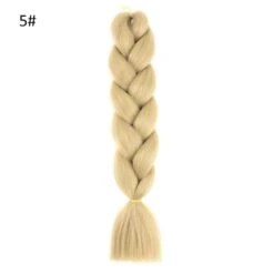 Solid Color Synthetic Hair Extensions African Braids Crochet Braiding Ponytail