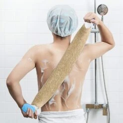 Aespa Back Wash Strap, Back Exfoliating Sponge, Horsehair Strap Natural Hemp Horsehair Gloves For Back Body Bath Shower Men Women -Cosmetics Promotion Store 1216849550 max