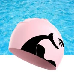 Swimming Hat Comfortable Feeling Skin-touch Waterproof Elastic Protect Ear Large Size Silicone Material Unisex Swimming Hat Swimming Supply -Cosmetics Promotion Store 1232084514 max