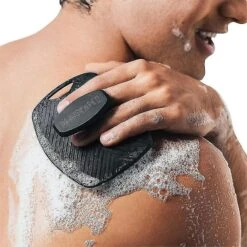 Soft Silicone Body Cleansing Brush Shower Scrubber, Gentle Exfoliating And Massage For All Kinds Of Skin Grey -Cosmetics Promotion Store 1271125356 max