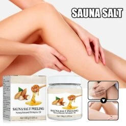 Sauna Salt Peeling Honey Almond Sea Salt Jojoba Oil Vitamin E Body Scrub Honey Almond For The Sauna, Shower And Steam Bath 1 Pcs -Cosmetics Promotion Store 1281262079 max