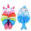 2 Pcs Cleaning Sponges Household Use Bath Sponge Pouf Bathroom Sponge Shower Sponge Animal Bath Loofahs
