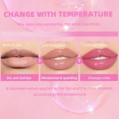 Qibest Color-changing Moisturize Colorless Lip Gloss Discoloration Lip Oil Honey -Cosmetics Promotion Store 1292831582 max