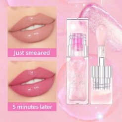Qibest Color-changing Moisturize Colorless Lip Gloss Discoloration Lip Oil Honey -Cosmetics Promotion Store 1292831786 max