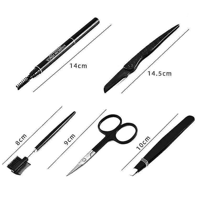 Eyebrow Kit 5 In 1 Tweezers Eyebrow Grooming Set Include Stainless Steel Eyebrow Razor Eyebrow 2 Eyebrow Kit 5 In 1 Tweezers Eyebrow Grooming Set Include Stainless Steel Eyebrow Razor Eyebrow - Image 2
