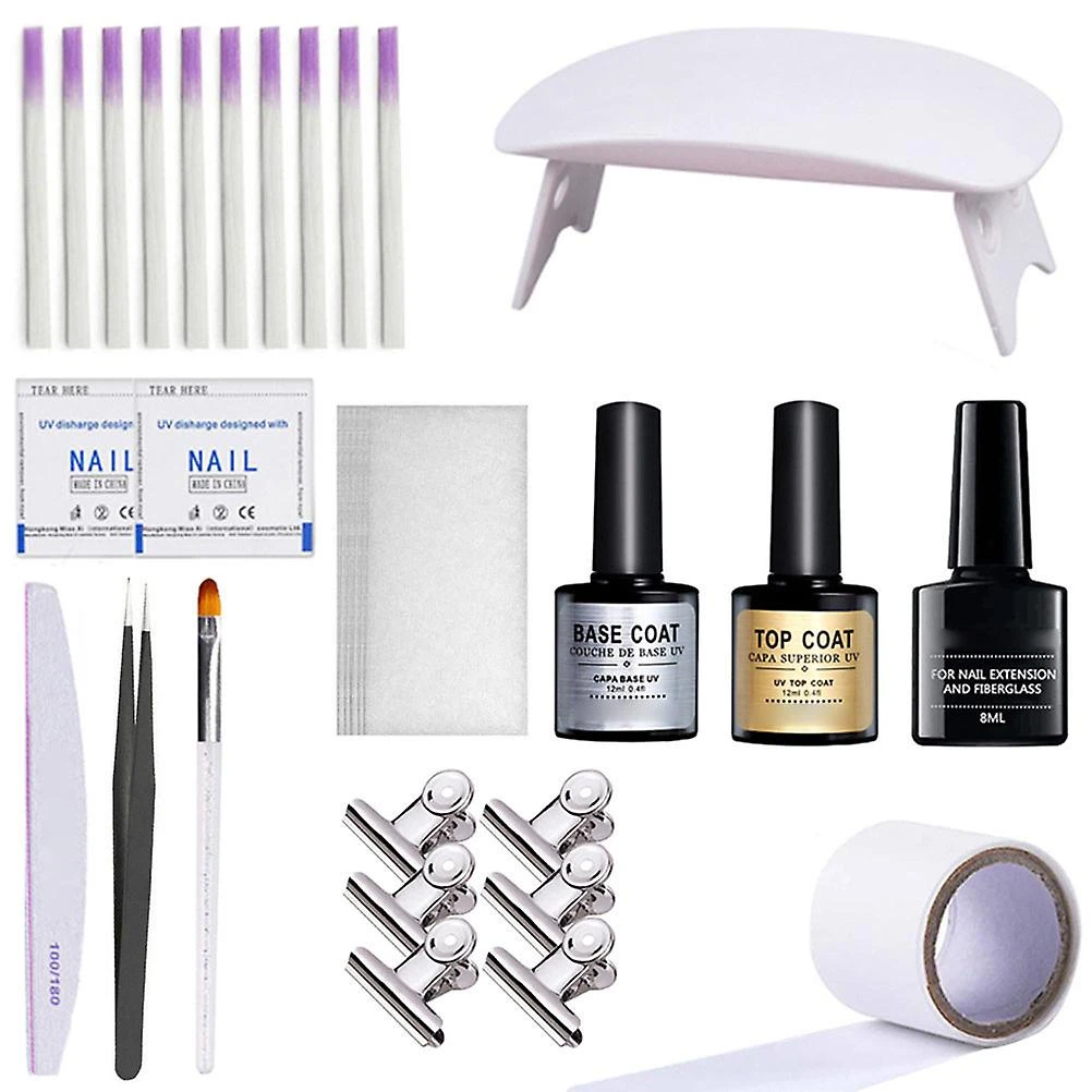 Nail Extension Kit Fiberglass Gel Tips Extension With Nail Lamp Nail Art Tools Kit Nail Shaping Material Nail Tips Manicure Salon Tool 5 Nail Extension Kit Fiberglass Gel Tips Extension With Nail Lamp Nail Art Tools Kit Nail Shaping Material Nail Tips Manicure Salon Tool - Image 5