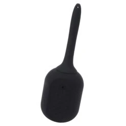 Silicone Anal Douche Cleaner - Reusable, Leak-Proof And Soft For Colon Cleansing Enema, Men And Women (Black)
