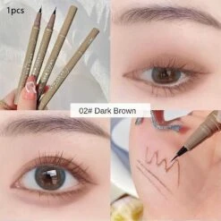 Ultra-thin Waterproof Liquid Eyeliner Korean Makeup For Women Quick Dry Smooth Eye Liner Long Last Lower Eyelash Pen Cosmetics
