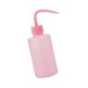 Portable Pink Tattoo Wash Bottle With Curved Spout - 250ml Plastic Squeeze Spray Bottle For Convenient Cleaning
