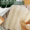 Natural Shower Loofah Sponge, Bath Exfoliating Loofah Body Scrub, 5.5" Soft And Easy Lathering Spa Loofah Sponge (3 Pack)