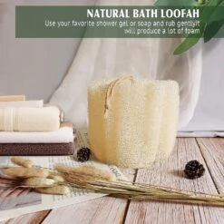 Natural Shower Loofah Sponge, Bath Exfoliating Loofah Body Scrub, 5.5" Soft And Easy Lathering Spa Loofah Sponge (3 Pack) 6 Natural Shower Loofah Sponge, Bath Exfoliating Loofah Body Scrub, 5.5" Soft And Easy Lathering Spa Loofah Sponge (3 Pack) -Cosmetics Promotion Store 1362503032 max