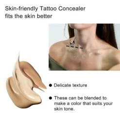 Tattoo Cover Up Makeup Waterproof, Tattoo Concealer, Scar Cover Up Makeup Waterproof, Professional Skin Concealer Set -Cosmetics Promotion Store 1369596637 max