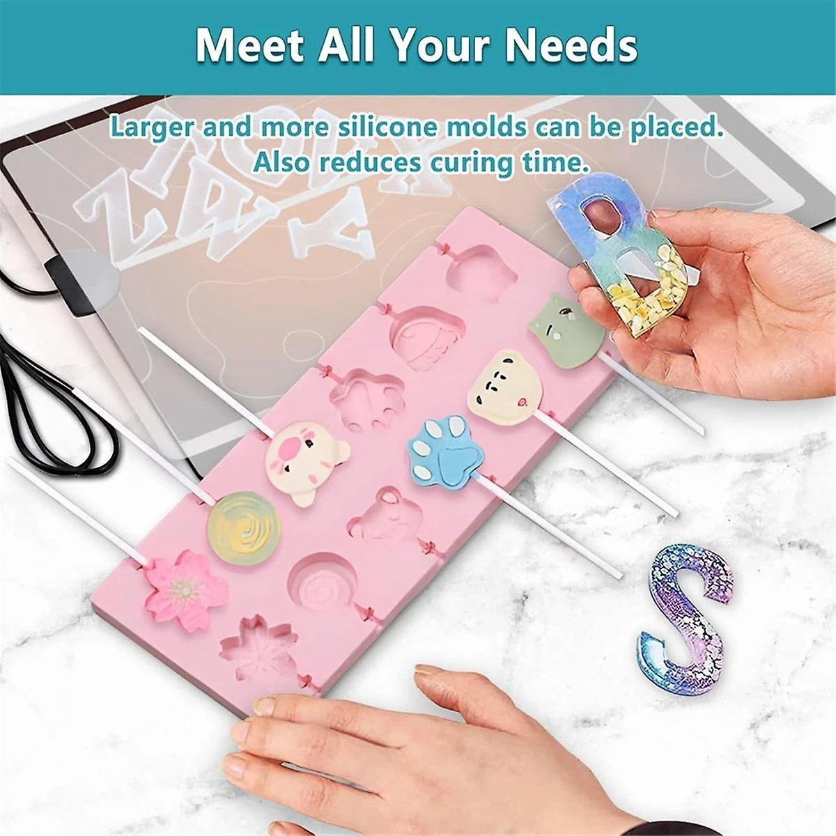 Resin Heating Mat, Epoxy Resin Curing Machine With Timer, Fast Hardening In 2 Hours, With Silicone 1 Resin Heating Mat, Epoxy Resin Curing Machine With Timer, Fast Hardening In 2 Hours, With Silicone