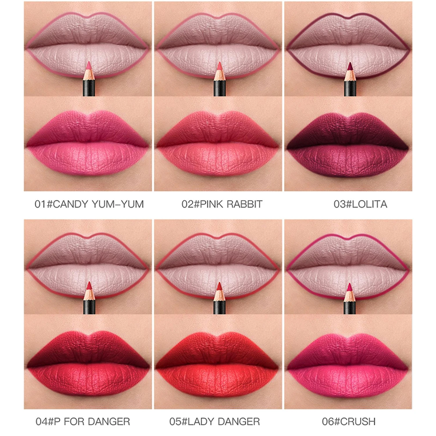 12Pcs Professional Waterproof Lipliner Pencil Smooth Natural Lip Liner Pen 5 12Pcs Professional Waterproof Lipliner Pencil Smooth Natural Lip Liner Pen - Image 5