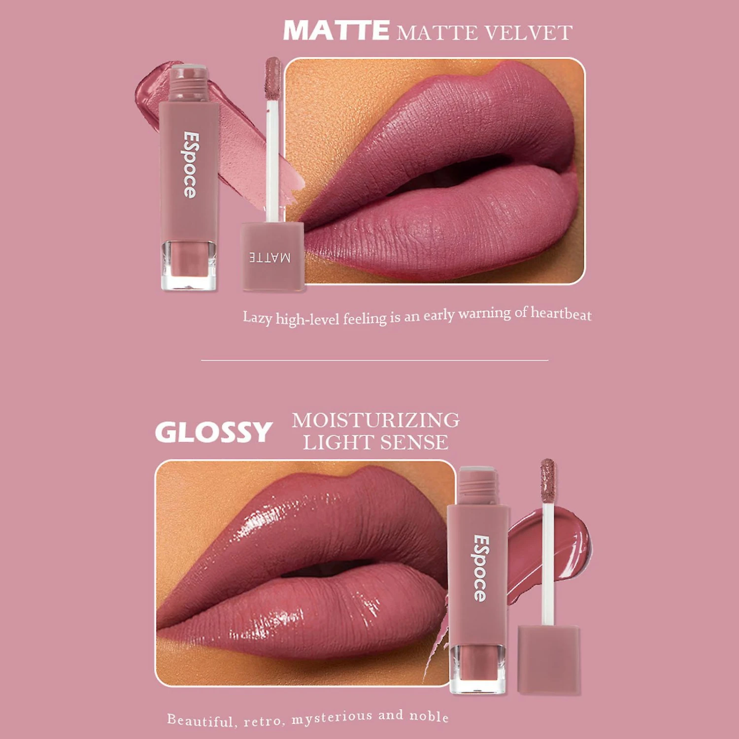 Matte Shine GlossyLipstick Lipliner Set Waterproof Long Lasting Non-Stick Cup 4 Matte Shine GlossyLipstick Lipliner Set Waterproof Long Lasting Non-Stick Cup - Image 4