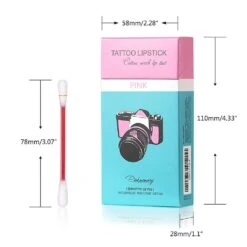 20pcs Disposable Liquid Non-Stick Tattoo Lip Stain Tattoo Lipstick Swab True Red -Cosmetics Promotion Store 1379177694 max