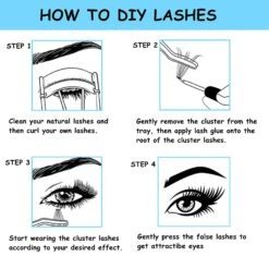 DIY Eyelash Extension Kit, Cluster Eyelash Extensions,90 Individual Lashes Kit -Cosmetics Promotion Store 1379704419 max