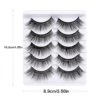 Natural Faux Mink Lashes 5 Pairs Pack Light Volume Short Wispy Eye Lashes 46