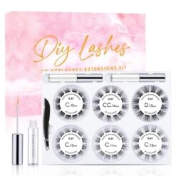 DIY Eyelash Extension Kit, Cluster Eyelash Extensions,72 Individual Lashes Kit -Cosmetics Promotion Store 1379704598 max