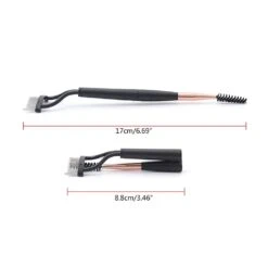 Arced Eyelash Comb With Eyebrow Brush Eyeliner Brush Double-end Eyelash Brush Eyebrow Brush Lotus Color -Cosmetics Promotion Store 1379705260 max