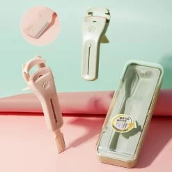 Cat Claw Eyelashes Curler With Eyebrow Trimmer For Women Mini Eyelash Curler Ins Pink -Cosmetics Promotion Store 1379705415 max
