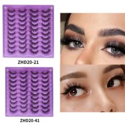 Handmade Eyelashes Fluffy-Mink Lashes Natural Mink-False Eyelashes Makeup Lashes