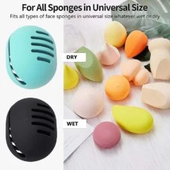 Makeup Sponge Holder,Silicone Beauty Sponge Protective Carrying Case For Travel Black -Cosmetics Promotion Store 1379705739 max