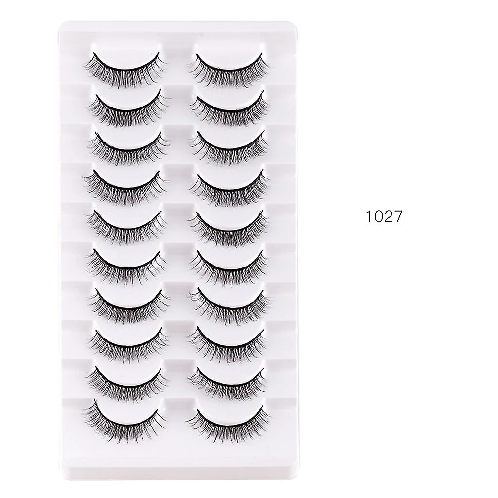 10 Pairs False Eyelashes Lashes Natural False Eyelashes Wispy Fake Eyelash 5 10 Pairs False Eyelashes Lashes Natural False Eyelashes Wispy Fake Eyelash - Image 5