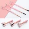 Arced Eyelash Comb With Eyebrow Brush Eyeliner Brush Double-end Eyelash Brush Eyebrow Brush Lotus Color