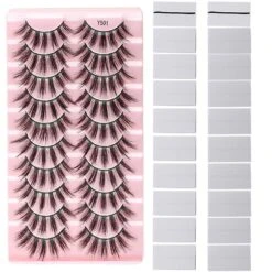 Makeup Eyelashes 3D Mink-Lashes Fluffy-Soft Wispy Natural Cross-Lash Extension 9 Makeup Eyelashes 3D Mink-Lashes Fluffy-Soft Wispy Natural Cross-Lash Extension -Cosmetics Promotion Store 1379705846 max