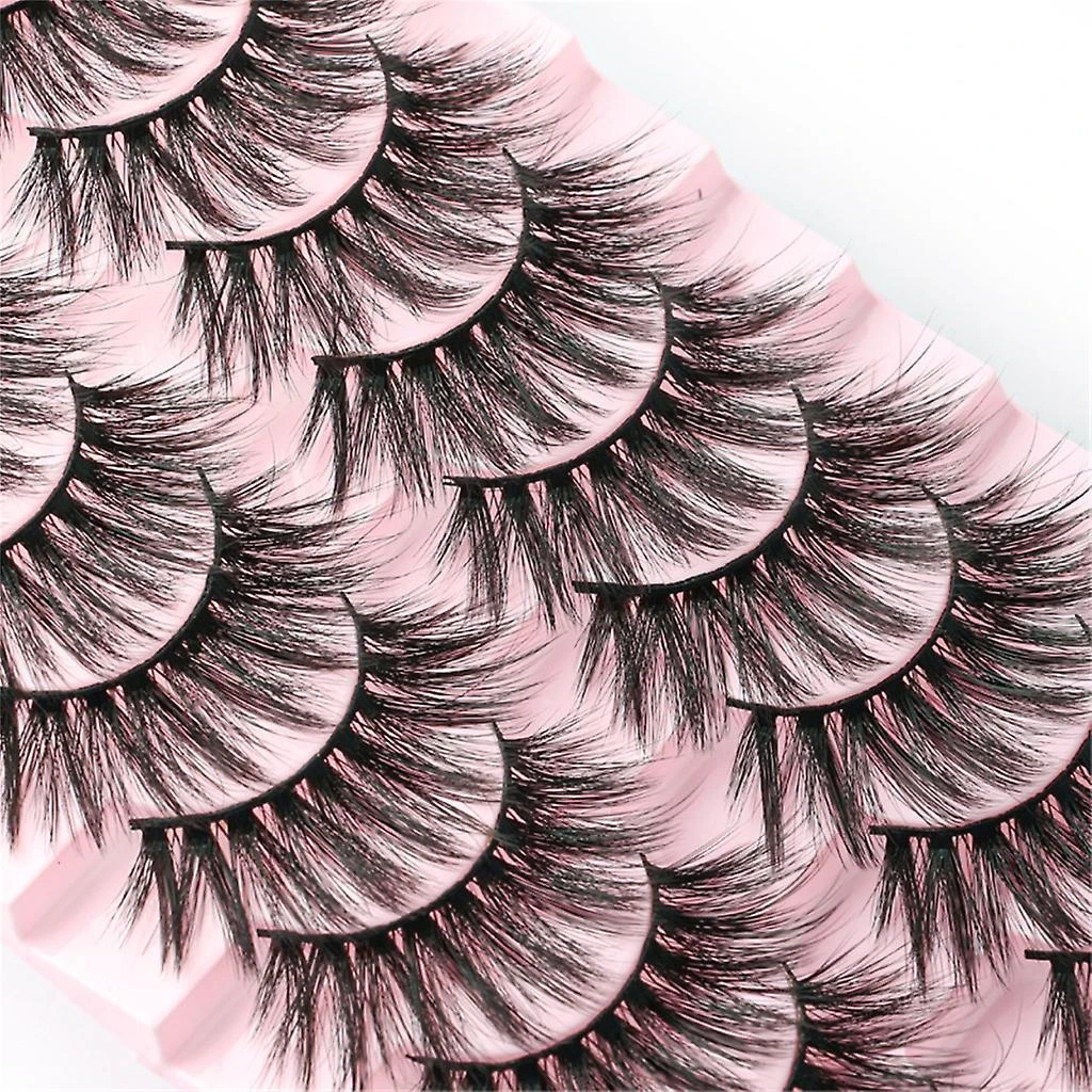 Makeup Eyelashes 3D Mink-Lashes Fluffy-Soft Wispy Natural Cross-Lash Extension 1 Makeup Eyelashes 3D Mink-Lashes Fluffy-Soft Wispy Natural Cross-Lash Extension