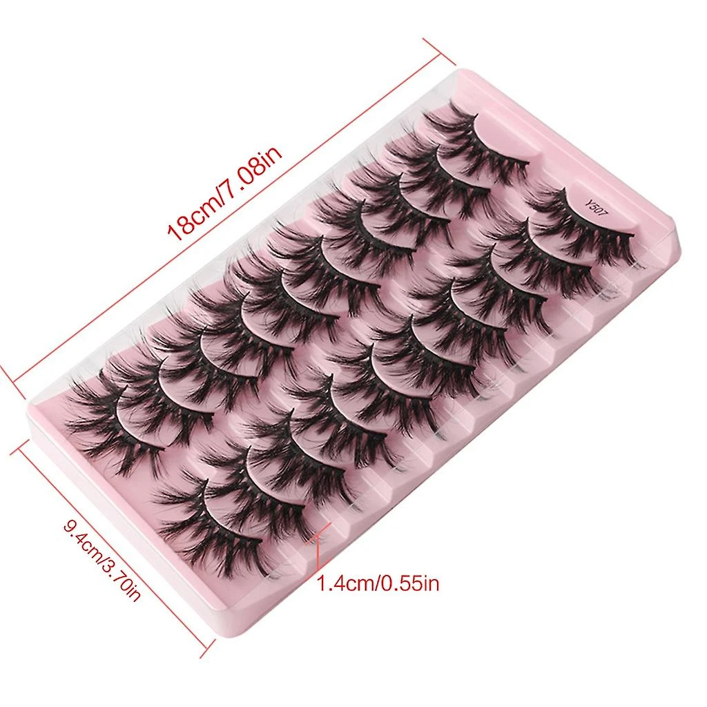 Makeup Eyelashes 3D Mink-Lashes Fluffy-Soft Wispy Natural Cross-Lash Extension 3 Makeup Eyelashes 3D Mink-Lashes Fluffy-Soft Wispy Natural Cross-Lash Extension - Image 3