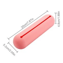 Travel Makeup Brush Holder Silicone Makeup Brush Bag Pouch Portable Organizer Pink -Cosmetics Promotion Store 1379707225 max