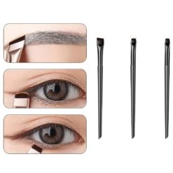 3pcs Professional Eyebrow Makeup Brush Set For Precise And Even Application White Gold -Cosmetics Promotion Store 1379707355 max